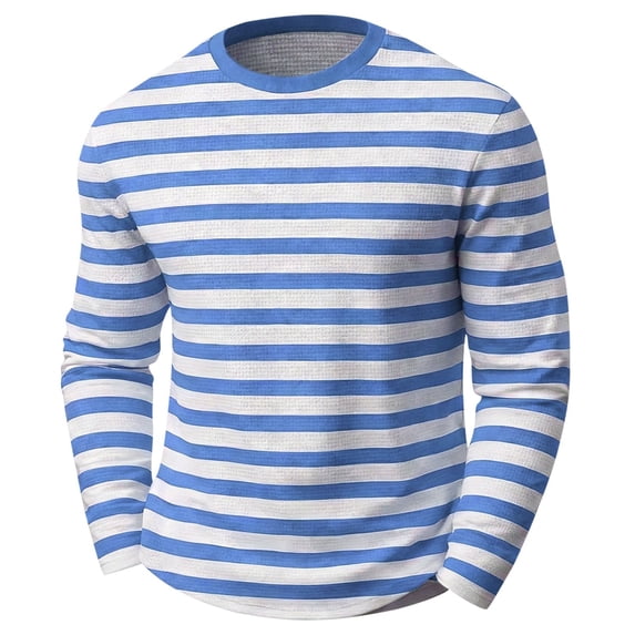 Tiijoy Boys Striped Long Sleeve T-Shirt Unisex Casual Crewneck T Shirt Kids Top