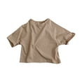 thumbnail image 1 of Tiijoy Boys Striped Short Sleeve T-Shirt Summer Casual Round Neck T Shirt, Sizes 1-7, 1 of 3