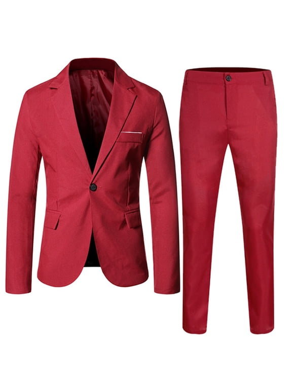 Boys Suit Formal Wedding Party Slim Fit Blazer Pants Outfits, Sizes 10-18