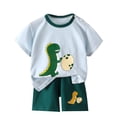 thumbnail image 1 of Tiijoy Boys Summer Casual Outfits Short Sleeve Graphic T Shirt and Shorts Set, Sizes 6M-6, 1 of 3