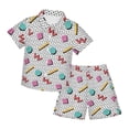 thumbnail image 1 of Tiijoy Boys Summer Outfits Short Sleeve Button Down Shirt Shorts Set, 2-Piece, 1 of 3