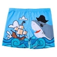 thumbnail image 1 of Tiijoy Boys Swim Shorts Cartoon Shark Print Quick Dry Board Shorts Swim Trunks, Sizes 3-4, 1 of 5