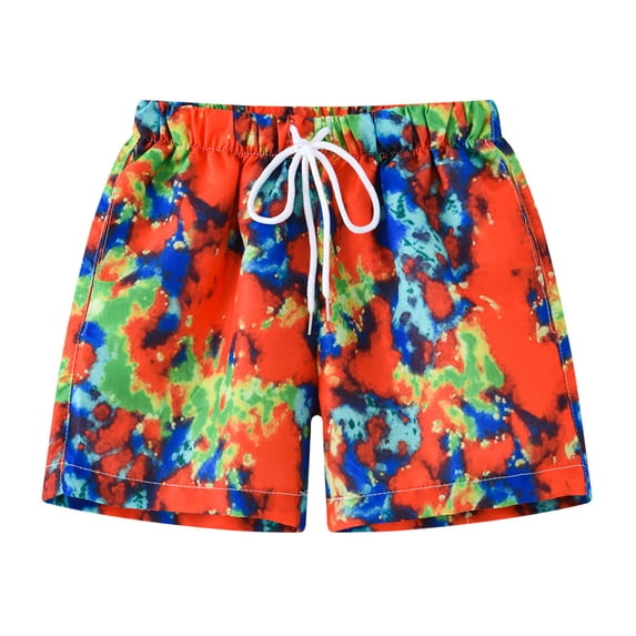 Tiijoy Boys Swimming Trunks Quick Dry Drawstring Board Shorts Beach Bathing Suit, Sizes 2-8