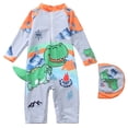 thumbnail image 1 of Tiijoy Boys Swimwear Long Sleeve Rash Guard Swimsuit UPF 50+ Bathing Suit, Sizes 2-12, 1 of 3