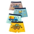 thumbnail image 1 of Tiijoy Boys Tagless Soft Cotton Boxer Briefs Car Print Stretch Underwear, 4-Pack, Sizes 11-12, 1 of 2
