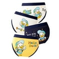 thumbnail image 1 of Tiijoy Boys Tagless Stretch Soft Briefs Cute Cartoon Print Underwear, 4-Pack, Sizes 3-4, 1 of 2
