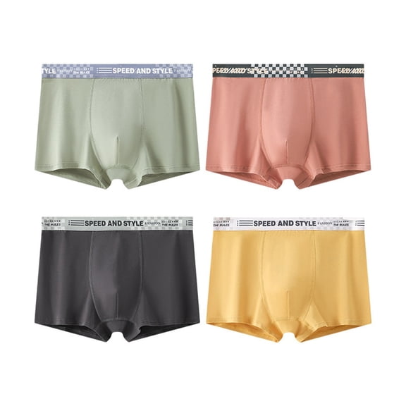 Tiijoy Boys' Tagless Supersoft Boxer Brief Stretch Breathable Underwear, 4 Pack, Sizes 12-15