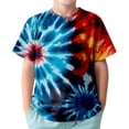 thumbnail image 1 of Tiijoy Boys Tie Dyed Short Sleeve T Shirt Summer Casual T-Shirt for Kids, Sizes 3-13, 1 of 3