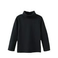 thumbnail image 1 of Tiijoy Boys Turtleneck Long Sleeved T Shirt Solid Plain T-Shirt Base Layer Top, Sizes 3-16, 1 of 4