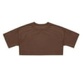 thumbnail image 1 of Tiijoy Crop Top for Girls Solid Color Basic Short Sleeve T-Shirt Summer Tee, Sizes 12-13, 1 of 3