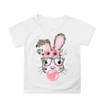 thumbnail image 1 of Tiijoy Easter T Shirt for Girls Cute Bunny Print Short Sleeve O Neck T-Shirt, Sizes 3-13, 1 of 3