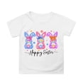 thumbnail image 1 of Tiijoy Easter T-Shirt for Girls Rabbit Print Short Sleeve Crewneck T Shirt, Sizes 3-13, 1 of 3