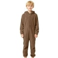 thumbnail image 1 of Tiijoy Fleece Pajama Jumpsuit for Boys and Girls Cozy Union Suit Pajama Sleeper, Sizes 7-8, 1 of 5