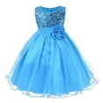 thumbnail image 1 of Tiijoy Flower Girl Dress Sleeveless Sequins Tutu Dress Wedding Princess Dress, Sizes 8-9, 1 of 3