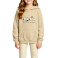 thumbnail image 1 of Tiijoy Girl's Halloween Ghost Graphic Hoodie Fall Pullover Sweatshirt, Beige, Sizes 4-14, 1 of 3