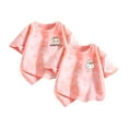 thumbnail image 1 of Tiijoy Girls 2-Pack T-Shirt Cartoon Rabbit Tie Dyed Short Sleeve T Shirt Tee, Sizes 2-3, 1 of 2