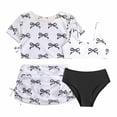 thumbnail image 1 of Tiijoy Girls 4-Piece Swimsuit Bikini Set with Cover Ups Beach Bathing Suits, Sizes 8-13, 1 of 3