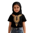 thumbnail image 1 of Tiijoy Girls Africa Ethnic Style Short Sleeve T-Shirt Casual Thobe Shirt Top, Sizes 1-6, 1 of 5