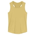 thumbnail image 1 of Tiijoy Girls Athletic Racerback Tank Top Solid Cotton Sleeveless Shirt, Yellow, Sizes 1-14, 1 of 8