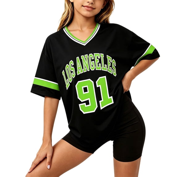 Tiijoy Girls Athletic T-Shirt Summer Short Sleeve V-Neck T Shirt Active Tee, Sizes 3-16