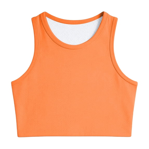 Tiijoy Girls Athletic Tank Top Stretch Breathable Workout Sleeveless Crop Tops, Sizes 1-14
