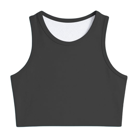 Tiijoy Girls Athletic Tank Top Stretch Breathable Workout Sleeveless Crop Tops, Sizes 1-14