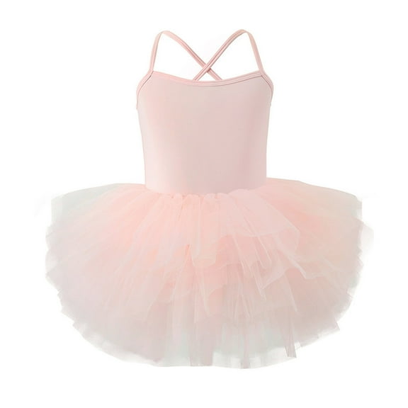 Tiijoy Girls Ballet Dance Dress Leotard Sleeveless Dancewear Ballet Tutu Skirt, Sizes 9-10