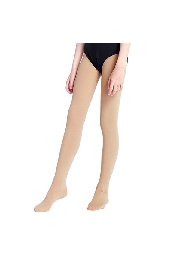 Girls Ballet Dance Tights Stretch Performance Practice Leggings Pantyhose, Sizes 12-14