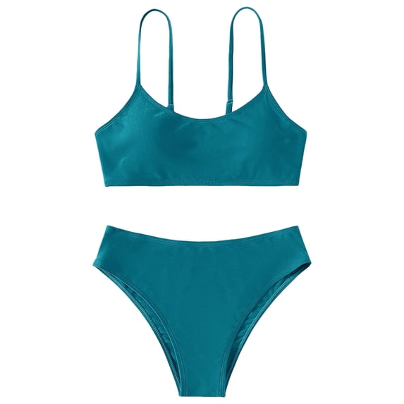 Tiijoy Girls Bikini Sets 2 Piece Swimsuits Beach Pool Quick Drying Bathing Suit