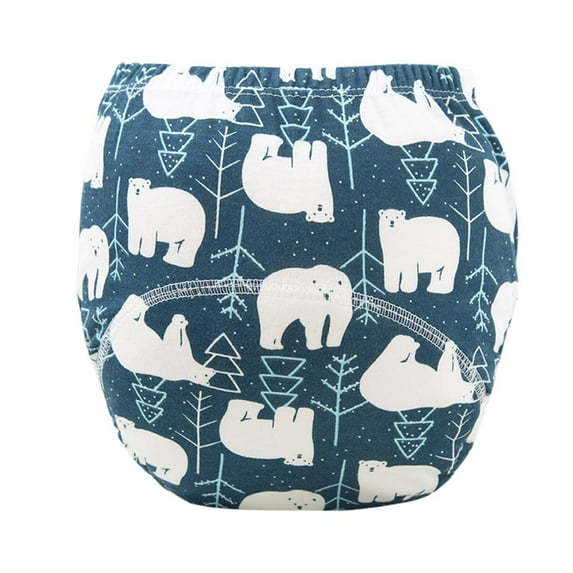 Tiijoy Girls Breathable Diaper Cotton Waterproof Comfortable Underwear Panty, Sizes 0-6