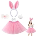 thumbnail image 1 of Tiijoy Girls Bunny Dress Up Co_Stume Glitter Sequins Tutu Skirt Headband Outfits, 1 of 2