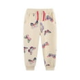 thumbnail image 1 of Tiijoy Girls Butterfly Print Knitted Joggers Pants Casual Active Sweatpants, Sizes 2-3, 1 of 6