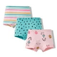 thumbnail image 1 of Tiijoy Girls Cartoon Print Cotton Boxer Briefs Breathable Underwear, 3-Pack, Sizes 4-5, 1 of 2