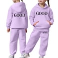 thumbnail image 1 of Tiijoy Girls Casual Athletic Outfits Long Sleeve Hoodie Sweatpants Sweat Suit, Sizes 2-13, 1 of 6