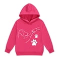 thumbnail image 1 of Tiijoy Girls Casual Hoodie Dog Paw Hand Long Sleeve Hooded Sweatshirt, Sizes 2-13, 1 of 3
