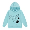 thumbnail image 1 of Tiijoy Girls Casual Hoodie Dog Paw Hand Long Sleeve Hooded Sweatshirt, Sizes 2-13, 1 of 3