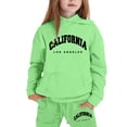 thumbnail image 1 of Tiijoy Girls Casual Outfits California Printed Hoodie Jogger Pants Sweat Suit, Sizes 2-16, 1 of 3