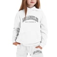 thumbnail image 1 of Tiijoy Girls Casual Outfits Los Angeles Printed Hoodie Jogger Pants Tracksuit, Sizes 2-16, 1 of 3