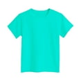 thumbnail image 1 of Tiijoy Girls Casual Solid Basic T-Shirt Cotton Short Sleeve T Shirt Kids Tee, Sizes 1-9, 1 of 3
