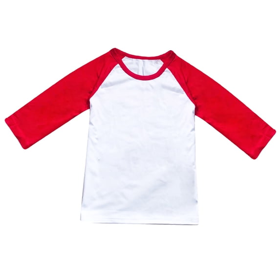 Tiijoy Girls Color Block 3/4 Sleeve Round Neck T-Shirt Kids Casual T Shirt, Sizes 2-13