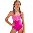 thumbnail image 1 of Tiijoy Girls Color Block Cutout One-Piece Swimsuit with Adjustable Straps Bathing Suit, Sizes 7-16, 1 of 3