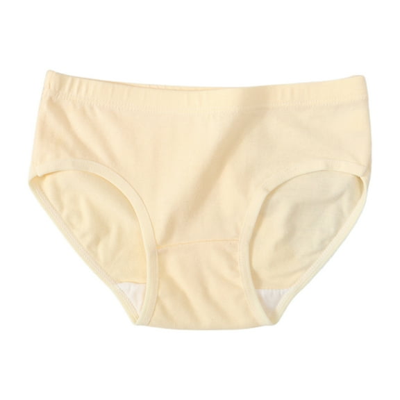 Tiijoy Girls Cotton Breathable Brief Underwear Comfort Flex Tagless Panty, Sizes 4-5