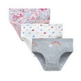thumbnail image 1 of Tiijoy Girls Cotton Panties Cute Print Tagless Soft Underwear Briefs, 3-Pack, Sizes 5-6, 1 of 4
