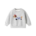 thumbnail image 1 of Tiijoy Girls Cotton Sweatshirt Dog Graphic Long Sleeve Crewneck Pullover, Grey, Sizes 2-8, 1 of 2