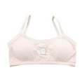 thumbnail image 1 of Tiijoy Girls Cotton Training Bra Cartoon Bunny Print Ribbed Everyday Bralette, 1 of 4
