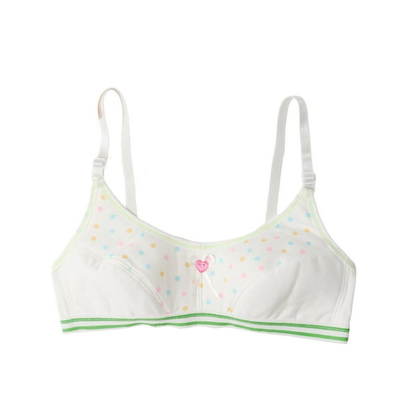 Tiijoy Girls Cute Seamless Sports Bra Wireless Training Bra Cami Bralette, Sizes 11-15