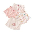 thumbnail image 1 of Tiijoy Girls Cute Stretch Soft Boyshorts Cartoon Print Boxer Briefs Underwear, 4 Pack, Sizes 6-7, 1 of 2