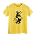 thumbnail image 1 of Tiijoy Girls Easter Short Sleeve Tee Letter Rabbit Crewneck T-Shirt, Sizes 3-13, 1 of 3