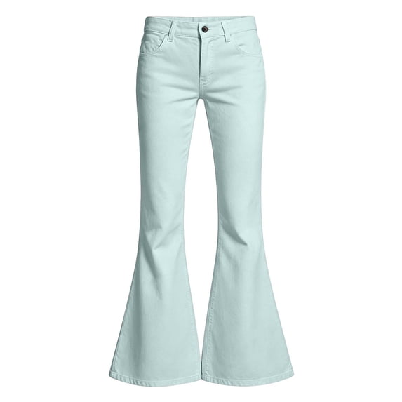 Tiijoy Girls Flare Pants Casual Mid Rise Slim Fit Stretch Trousers, Sizes 7-8