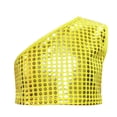 thumbnail image 1 of Tiijoy Girls Glitter One Shoulder Dance Crop Top Summer Sleeveless Tank Tops, Sizes 2-19, 1 of 3